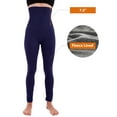 thumbnail image 5 of 3-Pack Women High Waist Fleece Lined Tummy Control Full Length Leggings Winter Compression Top Legging Pants, 5 of 6