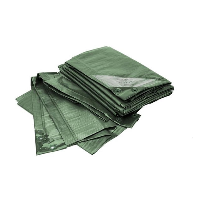 Bâches Robustes 15 x 20 Pi Rainexo 90 G/m2 - Vert