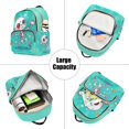 thumbnail image 5 of JIALIOU Mini Backpack Purse for Women Quilted Casual Daypack Small Travel Shoulder Bag, Cute Skeleton Dancing with Star, 5 of 7