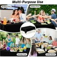 thumbnail image 4 of Disposable Plastic Tablecloth - 2 Pcs, 108 x 54 In/72 x 54 In, Waterproof Rectangular Picnic Table Cover for Outdoor & Indoor Parties, 4 of 8