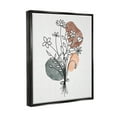 thumbnail image 3 of Stupell Industries Mixed Daisies Botanical Shapes Graphic Art Jet Black Floating Framed Canvas Print Wall Art, Design by JJ Design House LLC, 3 of 6