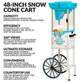 thumbnail image 2 of Nostalgia SCC399 48-Inch Snow Cone Cart, 2 of 5