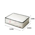 thumbnail image 3 of Bwomeauty Closet Storage, Folding Plastic Storage Box For Storage Under The Bed Odorless Moistureproof Trash Can Suitable For Pillows Coats Blankets White Translucent, Womens Gifts, 3 of 9