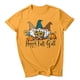 thumbnail image 4 of Puntoco Mujer Verano Casual Cuello Redondo Otoño Estampado Manga Corta Top Blusa Camiseta Puntoco Puntoco-7705, 4 of 4