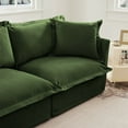 thumbnail image 6 of Modern 3-Seater Chenille Sofa with 3 Ottomans, Oversized & Sturdy, 6 of 21