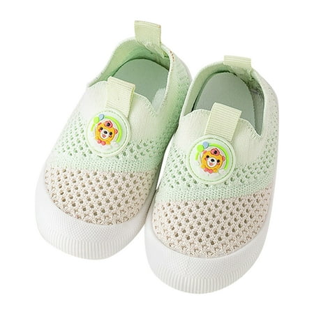 

Tosmy Toddler Girls Boys Sneakers Board Shoes Summer Mesh Surface Breathable Shoes Light Soft Soled Walking Shoes Toddle Sneaker