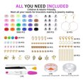 thumbnail image 3 of relayinert 6000 Pcs/ensemble Perles DIY Bracelet Réutilisable Portable pour Filles Bijoux Collier Boucles d'Oreilles Accessoires, 3 of 6