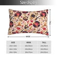 thumbnail image 2 of Pofeuu gold Skull Guitar record Print Polyester Microfiber Plush Pillowcases, Super Soft and Cozy Pillow Case Covers with Envelop Closure（Pillow core not included）-16"x24", 2 of 6