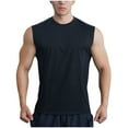thumbnail image 3 of TAGOLD Mens Summer Round-Neck Tank Top Solid Color Breathable Fitness Sports Casual Top, 3 of 5