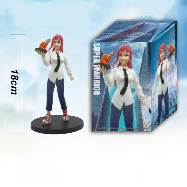 Nuevo producto motosierra hombre Pochita figura Power Denji figura de acción Makima Hayakawa Aki Anime figurita serie niño Juguetes xuanjing unisex