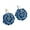 Hoop, variant on Camellia Flower Dangle Earrings for Women Cowboy Statement Big Exaggerated Fabric Hoop Huggie Blue Floral Studs Gold Plated Long Drop Dangling Earring Fashion Jewelry Gifts