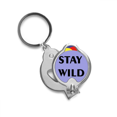thumbnail image 1 of Stay Wild fanático loco Cortaúñas afiladas cortaúñas de acero inoxidable, 1 of 3