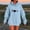 Light Blue, variant on EchfiProm Womens Sweatshirt Brown Hooded Hoodies Soft Oversized with Pockets Pullover Tunic Tops for Womem Graphic