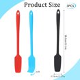 thumbnail image 2 of Silicone Jar Spatula,Long Handle Kitchen Scraper Spatula,Topboutique Non-Stick Scraper,Silicone Scraper for Jars,Blenders Cooking Baking Stirring Mixing,3 Colors,3 Pieces, 2 of 8
