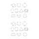 thumbnail image 4 of Bearachild Paquete de 10 galletas de Halloween molde de acero inoxidable Sugarcraft galleta molde en relieve Chocolate DIY postre suministros de C 2Conjunto, 4 of 6