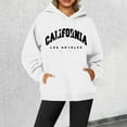thumbnail image 4 of California Los Angeles Hoodies for Women Fall Winter Long Sleeve Graphic Hooded Sweatshirt with Pockets Pullover Tops, 4 of 6