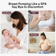 thumbnail image 6 of Momcozy Wearable Breast Pump, Hands Free Electric New Breast Pump of LED Display 2 Modes & 9 Levels 24mm Gray, 6 of 9