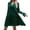 Green, variant on SRZYMJ Women's Velvet Long Sleeve Dress Fall Casual V Neck A Line Babydoll Fashion Flowy Formal Wedding Party Mini Dresses