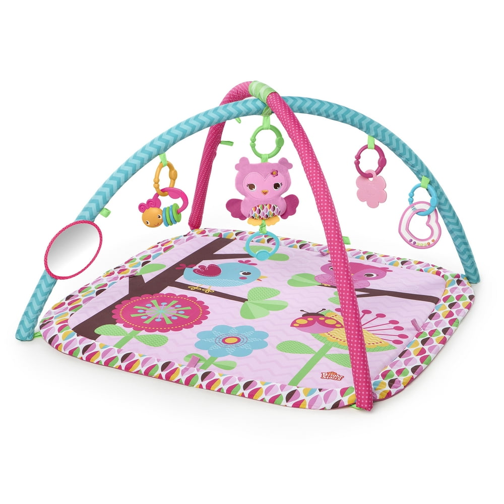 Bright Starts Charming Chirps Activity Gym And Play Mat With Take Along
