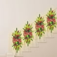 Lydiaunistar Christmas Staircase Decorations Flower Garlands Staircase