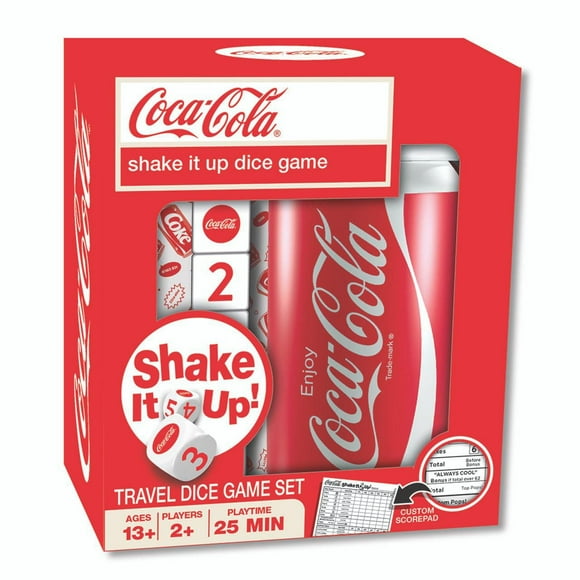 Masterpieces Puzzle Company Coca-Cola "Shake it Up!" Jeu De Dés De Voyage