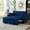 Blue, variant on Convertible Chair Bed, 4 in 1 Convertible Sofa Bed Sleeper Chair with Adjustable Backrest & 2 Pillows, Built-in Side Pokcets & Handle, Pull Out Sofa Bed Couch Loveseat Sleeper for Small Space, Black