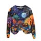 thumbnail image 1 of Sudadera de manga larga con temática de Halloween para mujer, diseño vibrante y espeluznante para celebraciones festivas, 1 of 4