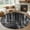Gray, variant on Green Forest Round Area Rug 3.3 FT, Non Slip Small Entryway Kitchen Mat, Mysterious Primitive Forest Pine Tree Washable Soft Circular Rug Non-Shedding Door Mat for Bathroom Playroom Kids Room