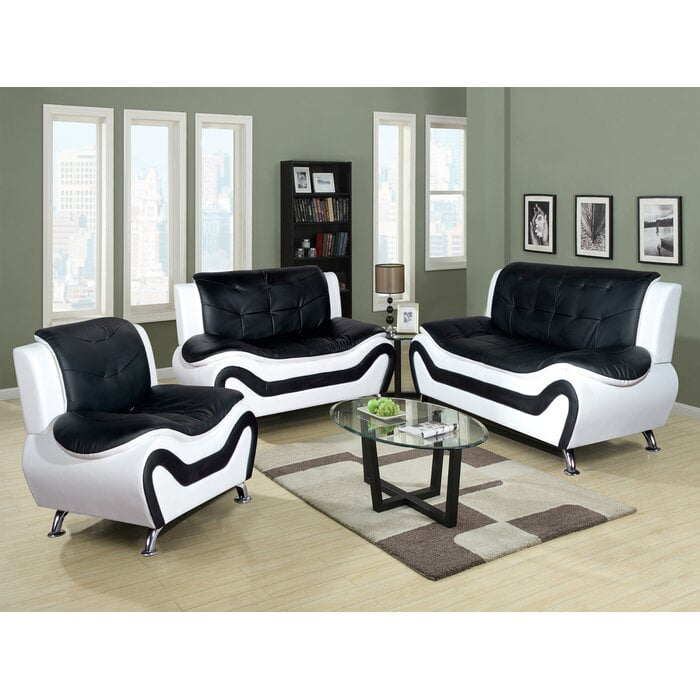 PonLiving Furniture Chicoine 3 Piece Living Room Set Chicoine 3 Piece