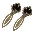 thumbnail image 2 of Crescent moon symbol Vintage Copper-Colored Lace Bookmarks: a Stainless Steel Reading Accessory Set -Book Markers for Book Lovers, 2 of 5