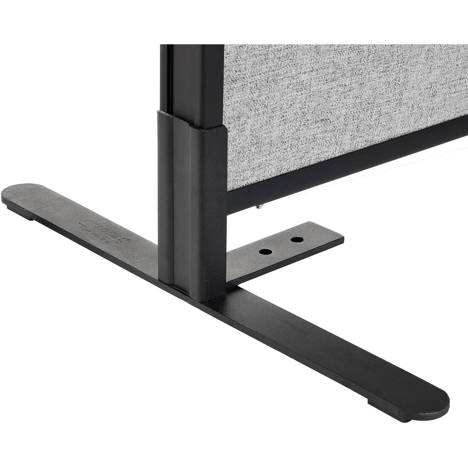 36-1/4"W x 72"H Freestanding 2-Panel Corner Room Divider, Gray