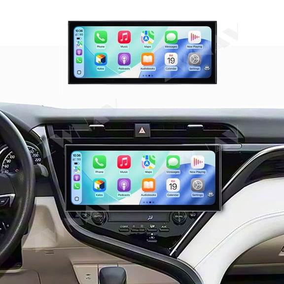 ZWNAV 15.8 inch large screen Android 15 Car Radio For Toyota Camry 2018-2020 HD multimedia video player, GPS navigation DSP stereo