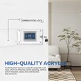 thumbnail image 4 of Thermostat Lock Box with 2 Keys Transparent Thermostat Protective Cover Acrylic Thermostat Guard Box Wall Mounted Large Thermostat Cover for Most Thermostats, 4 of 11