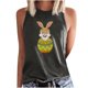 thumbnail image 1 of Camiseta sin mangas de verano de Pascua con cuello redondo suelto informal estampado para mujer Fridja qr2191, 1 of 5