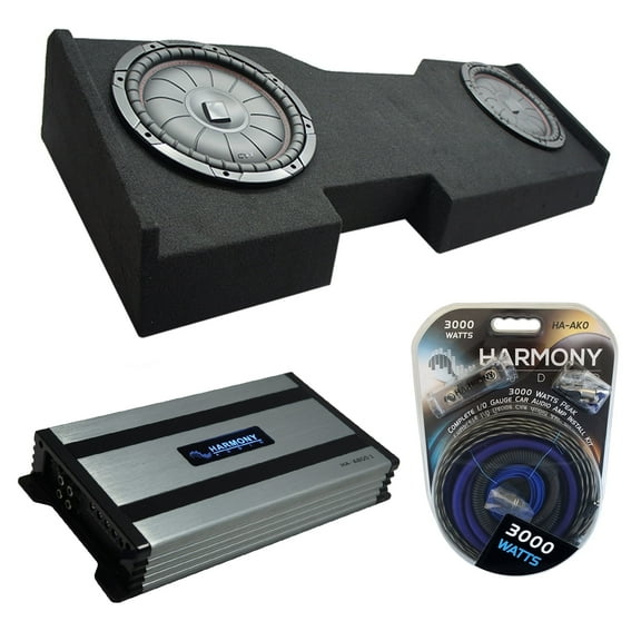 14 - 18 Chevy Silverado Crew Cab Kicker CompVT CVT12 Dual 12" Sub Box HA-A800.1