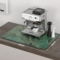 thumbnail image 2 of Coffee Mat, 16"x24" Tropical Theme Coffee Bar Mat for Coffee Station Accessories and Organizer, Absorbent Dish Drying for Kitchen Counter, Cute Palm Leaves Coffee Bar Decor Coffee Machine Mat, 2 of 6