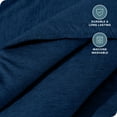 thumbnail image 3 of Bare Home Down Alternative Comforter Set - 2-Pieces - All Seasons - Twin/Twin-XL, Heather Dark Blue, 3 of 5