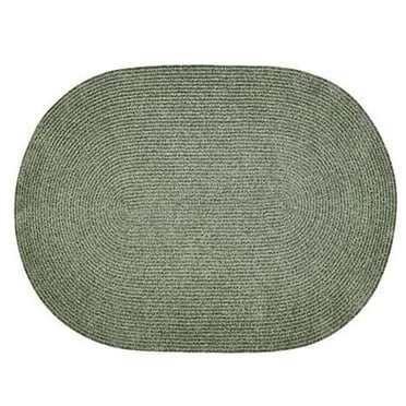 8 x 10 in. Chenille Reversible Rug - Diluth Green