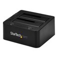 thumbnail image 2 of StarTech.com Dual-Bay USB 3.0 to SATA and IDE Hard Drive Docking Station, USB Hard Drive Dock, External 2.53.5 SATA III and IDE (40 pin) SSDHDD Docking Station, Hot-Swap Hard Drive Bays - Top-Loading - Storage controller - 2.5", 3.5" - ATA / SATA 6Gb/s - USB 3.0 - black - for P/N: SVA12M5NA, 2 of 11