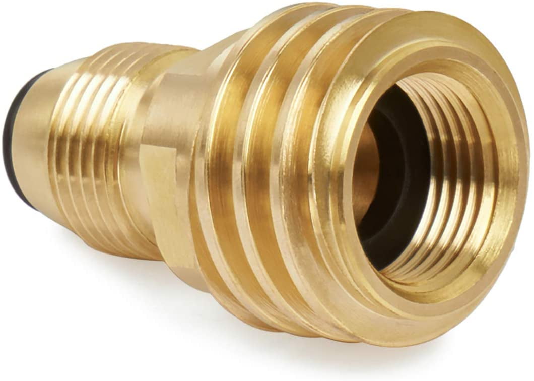 Converts Propane LP TANK POL Service Valve to QCC Outlet Brass Refill HOT E6Y4 