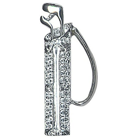 National Artcraft Costume Jewelry Silver Golf Bag Pin Can Be Completed With Your Own Design