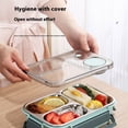 thumbnail image 4 of Fiambrera dividida portátil Toystoory Tupper de sellado Calentador Para Comida bento caja dividida apto para refrigerador color amarillo, 4 of 6