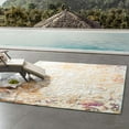 thumbnail image 6 of Modway Reflect 94.5x122" Primrose Ornate Floral Lattice Rug in Ivory/Light Blue, 6 of 9