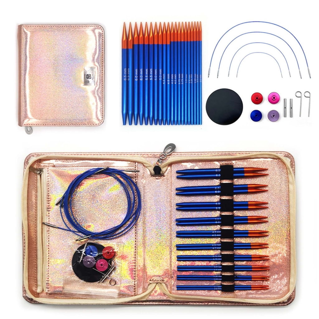 Geemin Interchangeable Circular Knitting Needle Set 3.0-6.5mm Circular Knitting Pins