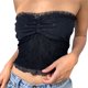 thumbnail image 1 of Parte Superior Del Tubo Tops de tubo con lazo de encaje para mujer, sin espalda, con cuello de barco, ropa de calle sencilla y sólida, traje (L) Cgtredaw Para estrenar, 1 of 1