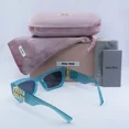 thumbnail image 4 of MIU MIU MU09WS 19L09T Transparent Ivy Opal/Dark Grey 53-22-135 Sunglasses New..., 4 of 6
