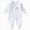 A107-Newborn Sleep & Play One-Piece Bodysuit-Light Blue, variant on 3-6 Months Newborn Footed Sleeper Gown With Mitten Cuffs Cotton Side Baby Footed Print Infant Play For 0 6 Months Boys And Girls Baby Romper Pajamas Crawling Clothes