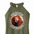 thumbnail image 3 of Disney Brave - Merida Greatness Lies Within - Juniors High Neck Tank Top, 3 of 5