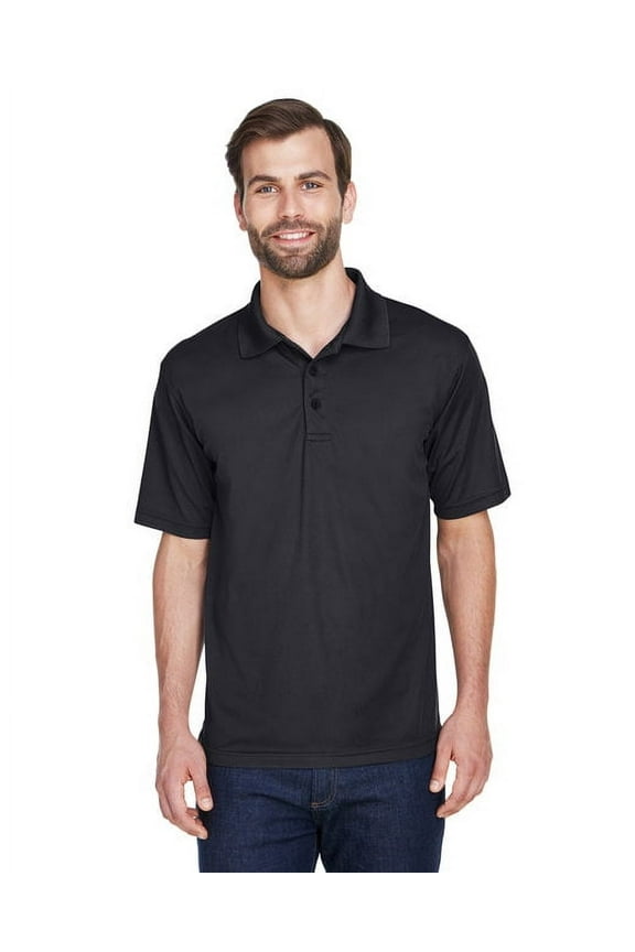 8210 Mens Cool & Dry Mesh Pique Polo Black XX-Large