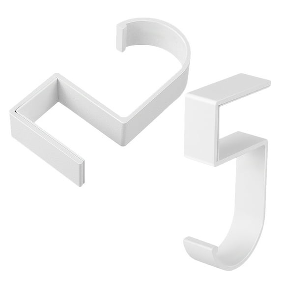 2pcs Desk Edge Hooks No-Drill Table Bag Cabinet Purse Hanger Heavy Duty Handbag Hanging Hook Ideal For Home And Office